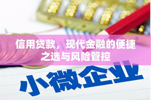 甘谷信用贷款，现代金融的便捷之选与风险管控