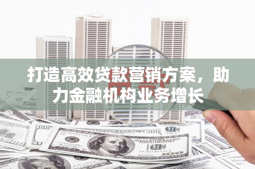 湾仔区打造高效贷款营销方案，助力金融机构业务增长