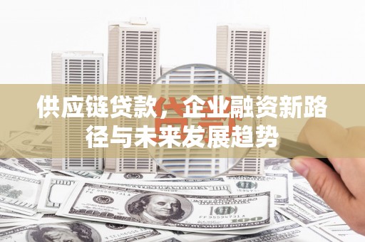 宾阳供应链贷款，企业融资新路径与未来发展趋势