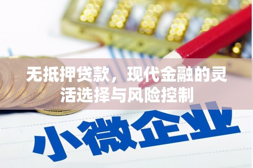 西青无抵押贷款，现代金融的灵活选择与风险控制