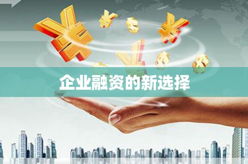 双柏企业融资的新选择