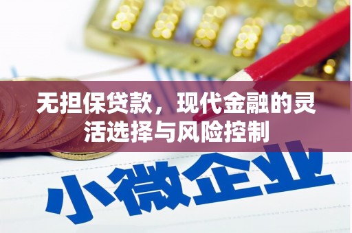 新绛无担保贷款，现代金融的灵活选择与风险控制