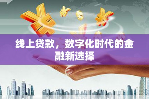 息县线上贷款，数字化时代的金融新选择