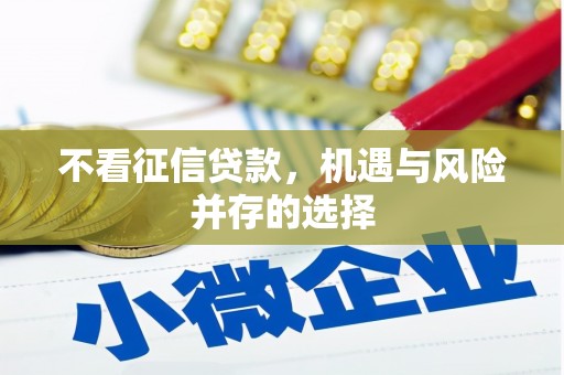 金乡不看征信贷款，机遇与风险并存的选择